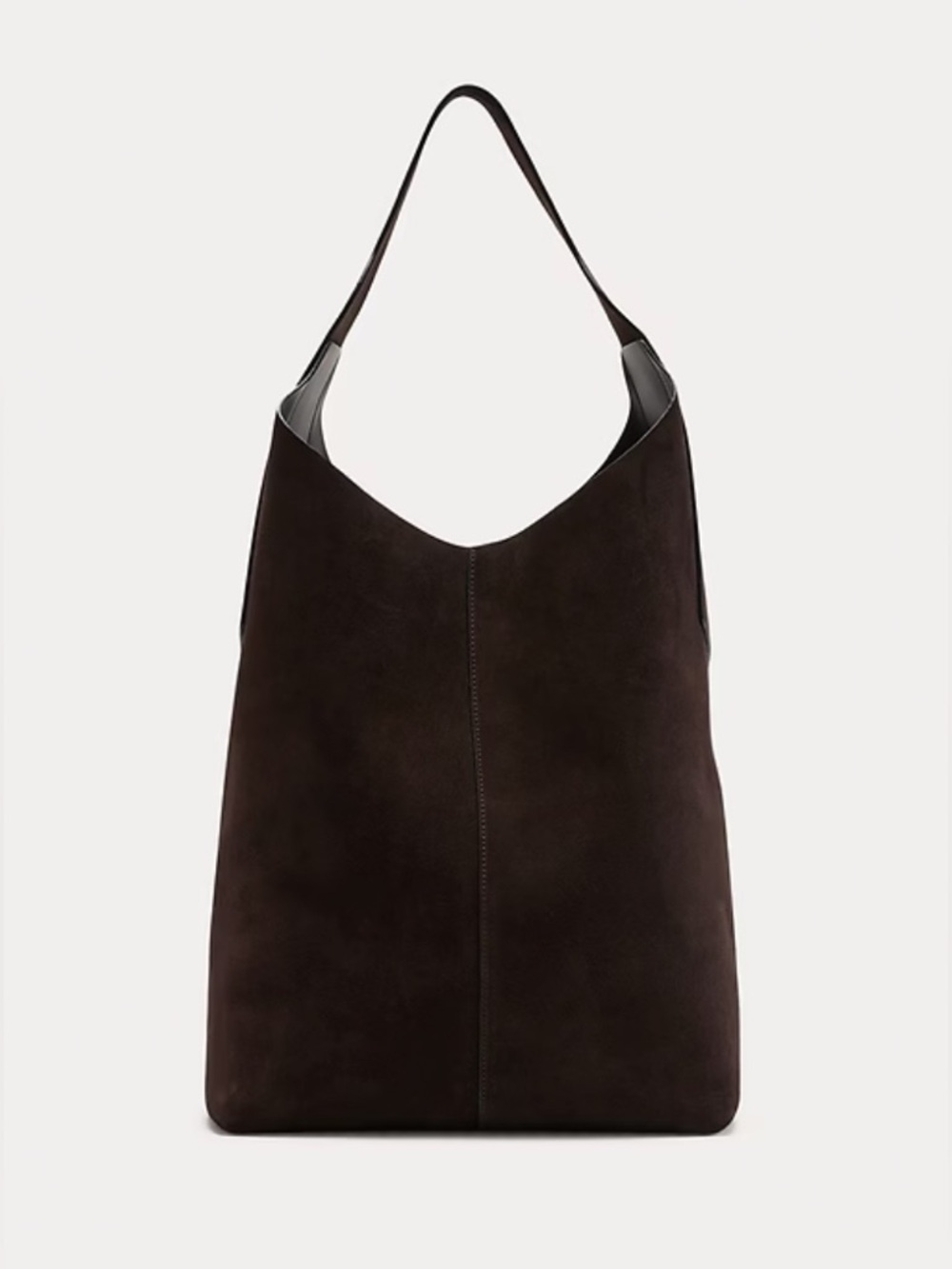 Banana Republic Slouchy Vida Suede Bag in Dark Brown